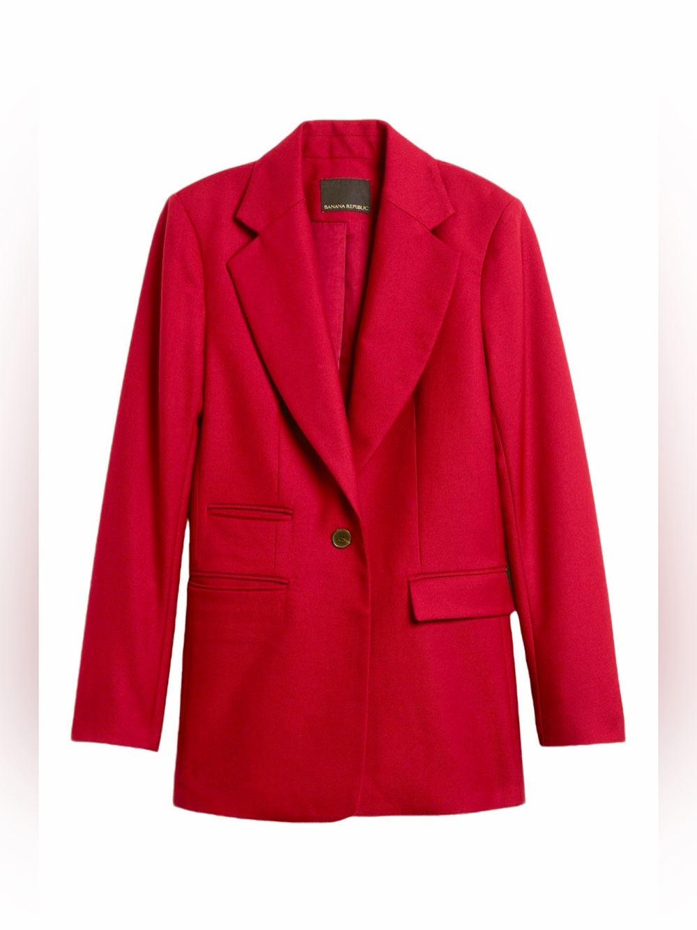 Banana Republic Lido Sculpted Italian Wool Blazer